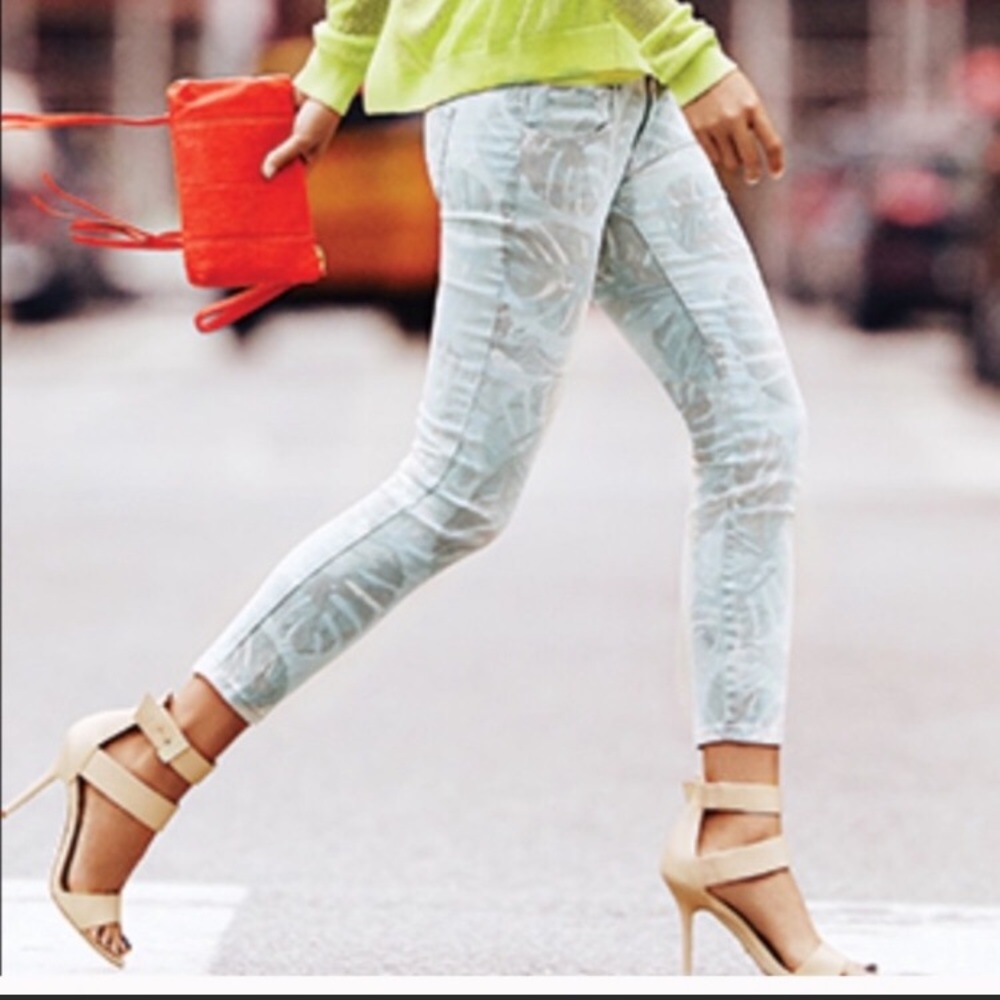Cabi Paradise Palm Skinny Jean Sz4